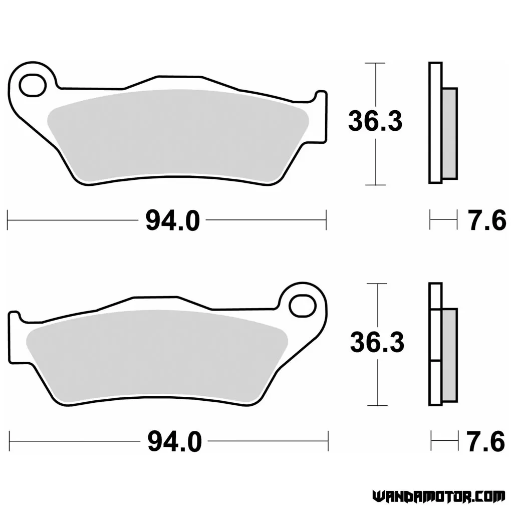 PLAQUETTES DE FREINS MAJSTER 125