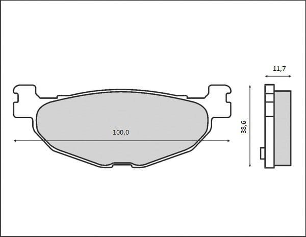 BCR PLAQUETTES DE FREINS 3058