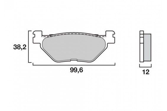 BRENTA PLAQUETTES DE FREINS 3078