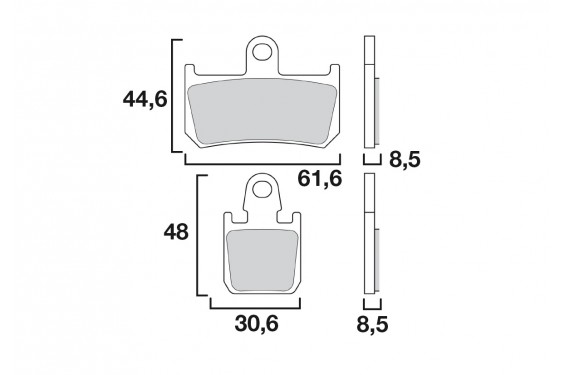 BRENTA PLAQUETTES DE FREINS 3118