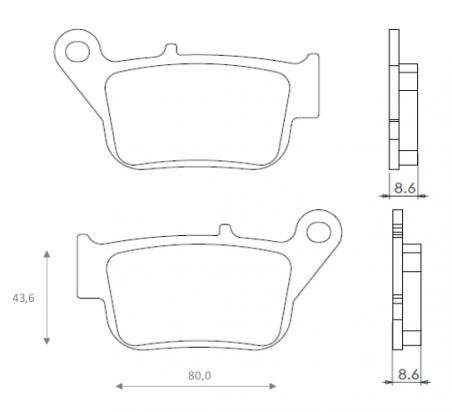 BRENTA PLAQUETTES DE FREINS 3150
