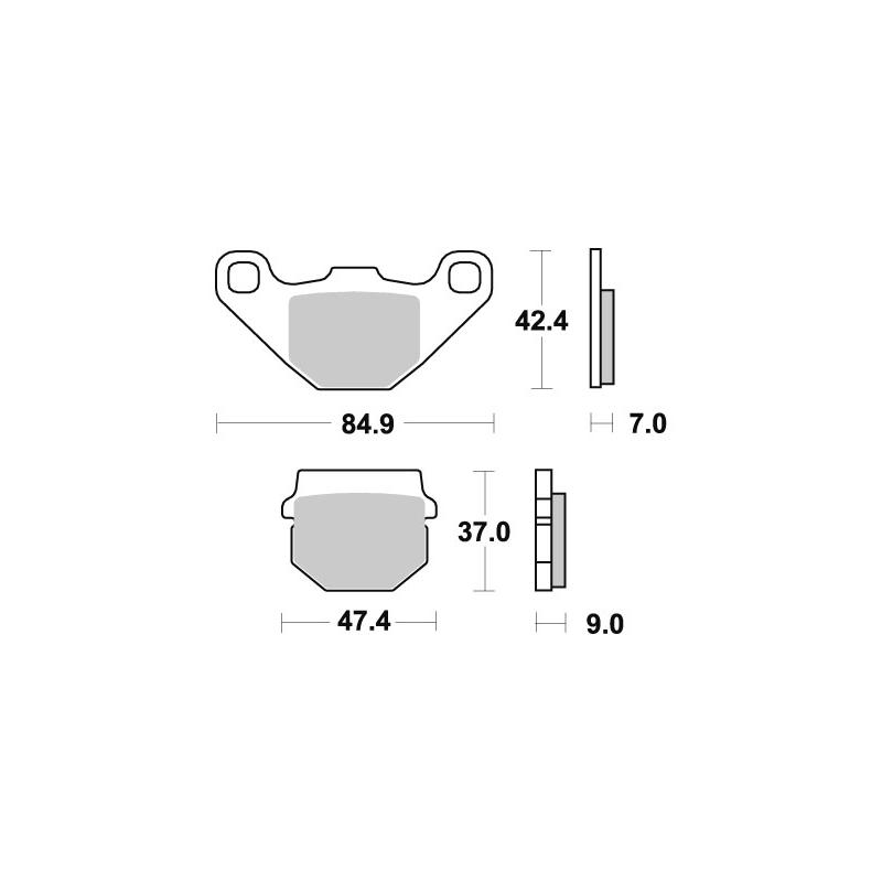 EVEREST PLAQUETTES DE FREINS EV-101-544