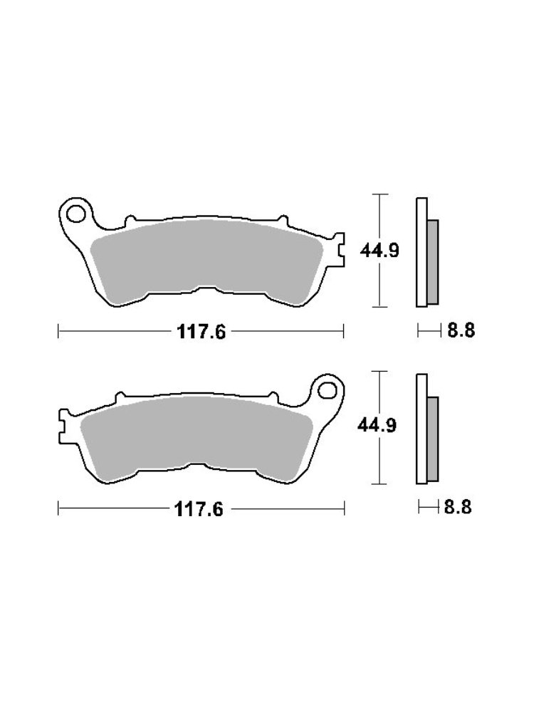 BRAKING PLAQUETTES DE FREINS 257