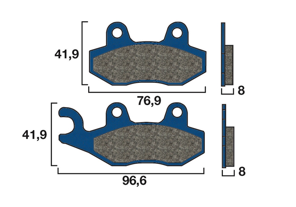 BREMBO PLAQUETTES DE FREINS 07SU1215
