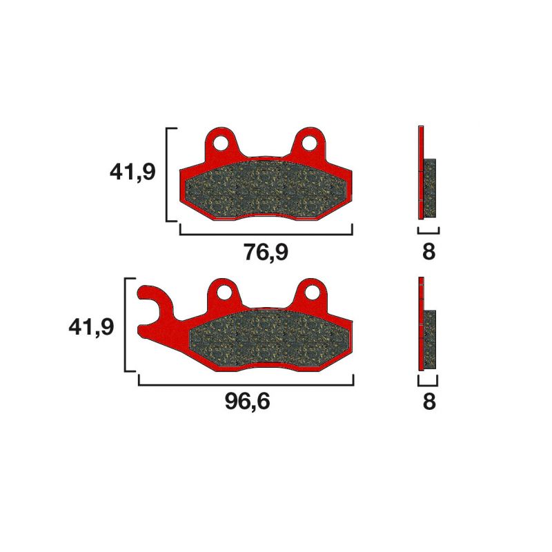 BREMBO PLAQUETTES DE FREINS 07YA21SA   611SI / FT4063