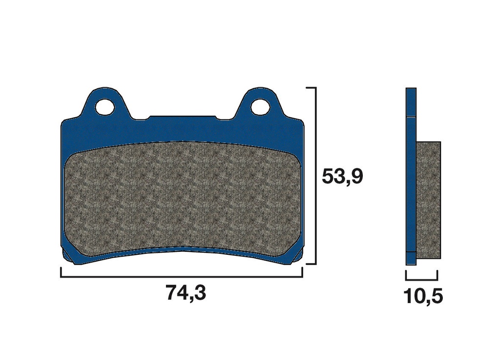 BREMBO PLAQUETTES DE FREINS 07YA1711
