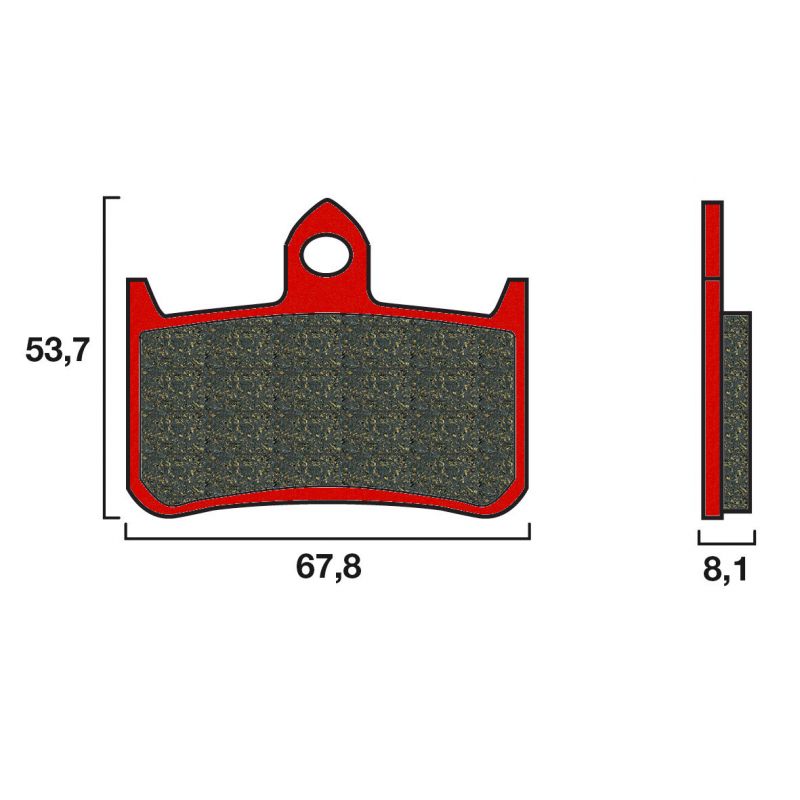 BREMBO PLAQUETTES DE FREINS 07HO28SA  622HS / FT4136