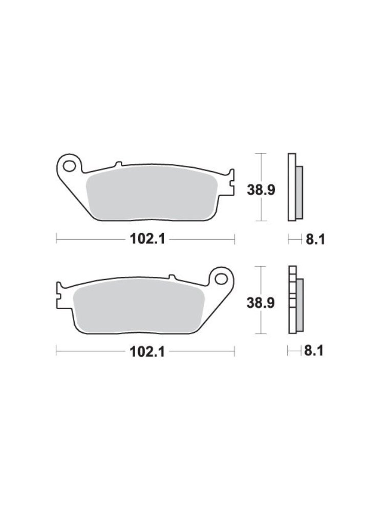 PROBRAKE PLAQUETTES DE FREINS 022