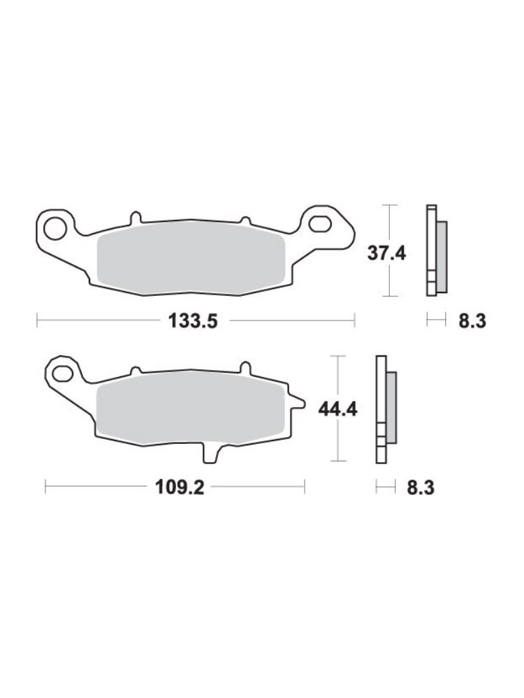 PROBRAKE PLAQUETTES DE FREINS 124