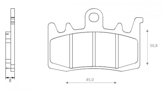 BRENTA PLAQUETTES DE FREINS 3145 