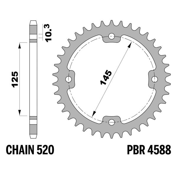 PBR PLATEAU 4588-38 C45