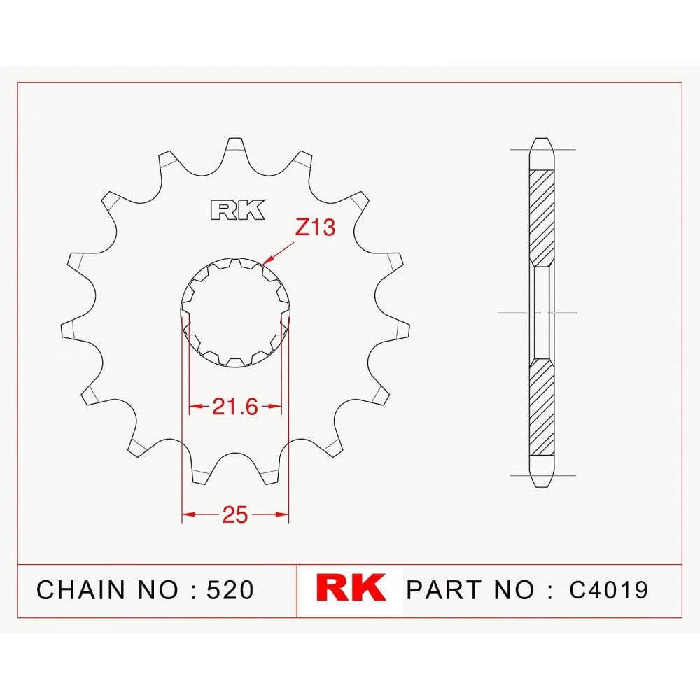 RK PIGNON C4019-13