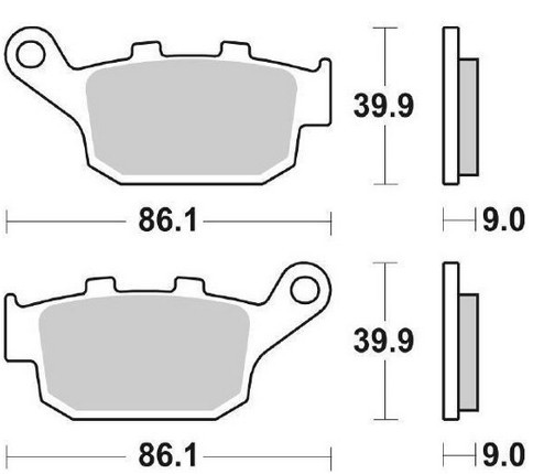 FRENO PLAQUETTES DE FREINS 881SBP
