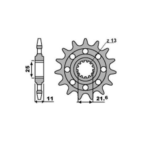 [ITM1121] PBR PIGNON 2172-16 18NC