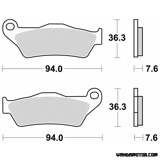 PLAQUETTES DE FREINS MAJSTER 125