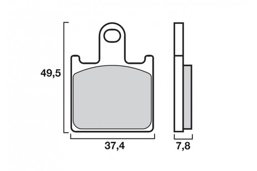 [ITM0089] BRENTA PLAQUETTES DE FREINS 3115