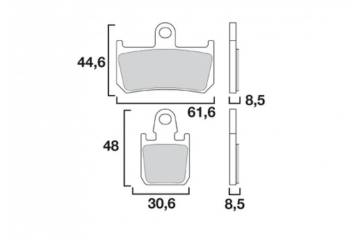 BRENTA PLAQUETTES DE FREINS 3118