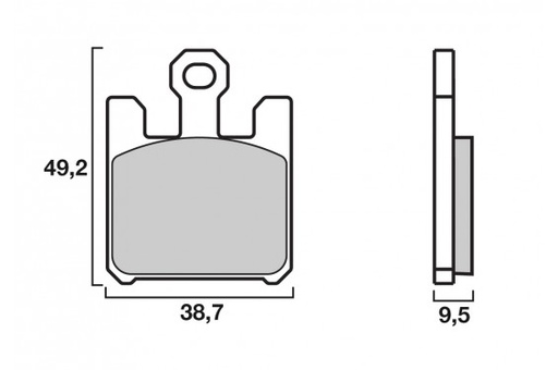 [ITM0093] BRENTA PLAQUETTES DE FREINS 3119