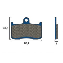 [ITM0094] BRENTA PLAQUETTES DE FREINS 3120
