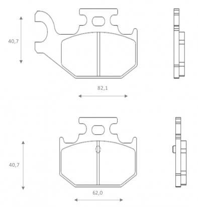 [ITM0098] BRENTA PLAQUETTES DE FREINS 3144