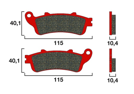 [ITM0026] BREMBO PLAQUETTES DE FREINS 07HO52SP