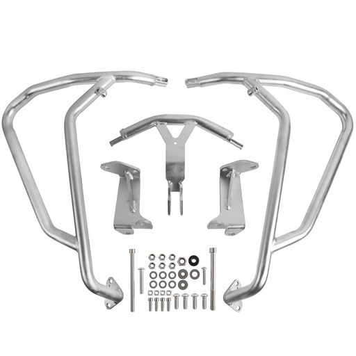 [ITM0186] CRASHBARS SILVER HONDA AFRICA TWIN CRF1000L 16-19