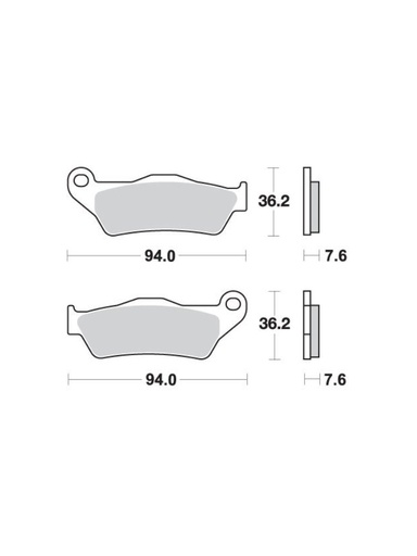 [ITM0715] PROBRAKE PLAQUETTES DE FREINS 031