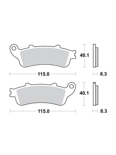 PROBRAKE PLAQUETTES DE FREINS 178
