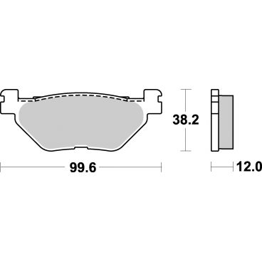 [ITM0802] SBS PLAQUETTES DE FREINS 169HM