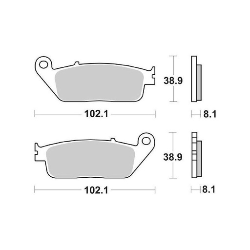[ITM0805] SBS PLAQUETTES DE FREINS 183HM