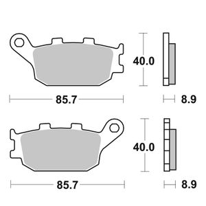 [ITM0830] SBS PLAQUETTES DE FREINS 657HM