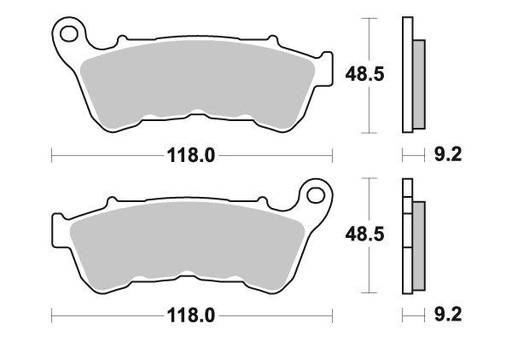 [ITM0150] BRENTA PLAQUETTES DE FREINS 4225 